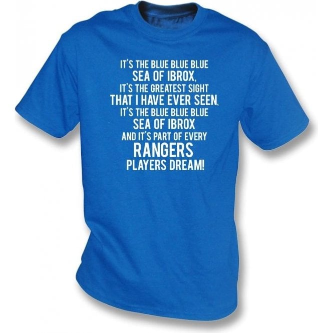 Blue Sea Of Ibrox (Rangers) Kids T-Shirt