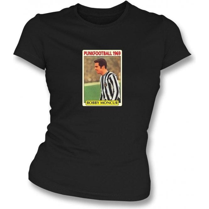 Bobby Moncur 1969 (Newcastle United) Black Women's Slimfit T-Shirt