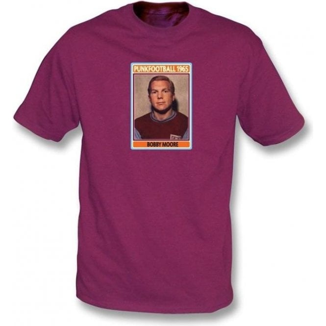 Bobby Moore 1965 (West Ham) Maroon T-Shirt