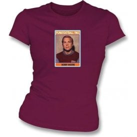 Bobby Moore 1965 (West Ham) Maroon Women's Slimfit T-Shirt