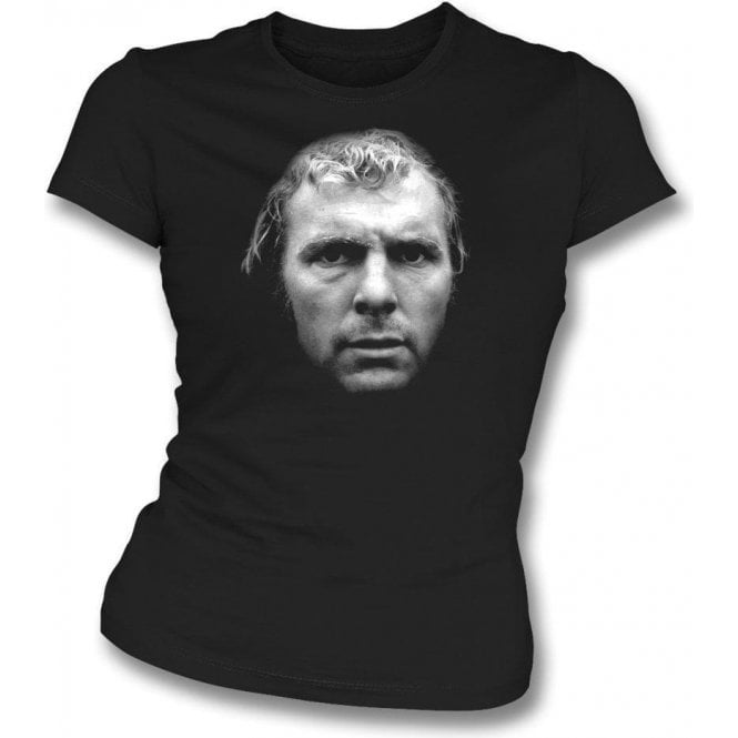 Bobby Moore Large Face Womens Slim Fit T-Shirt