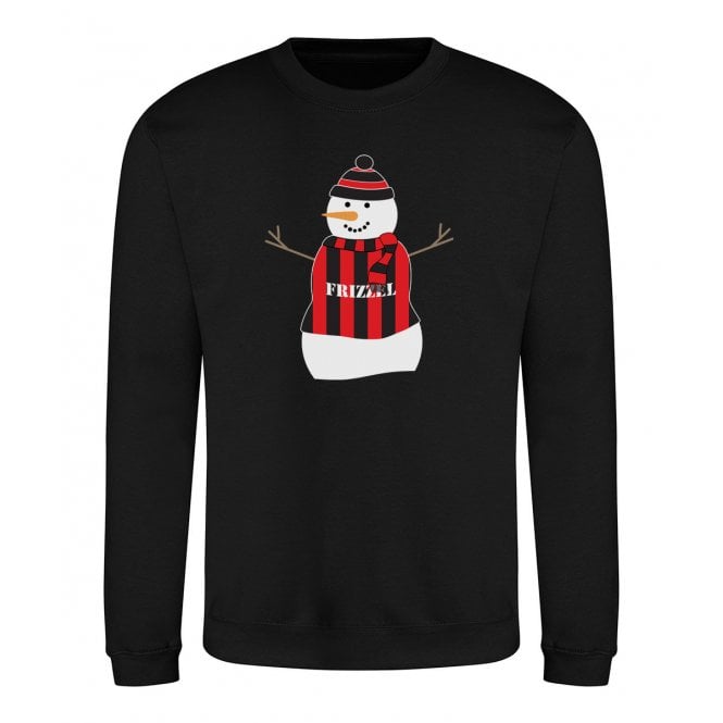 Bournemouth Influenced Snowman Christmas Jumper
