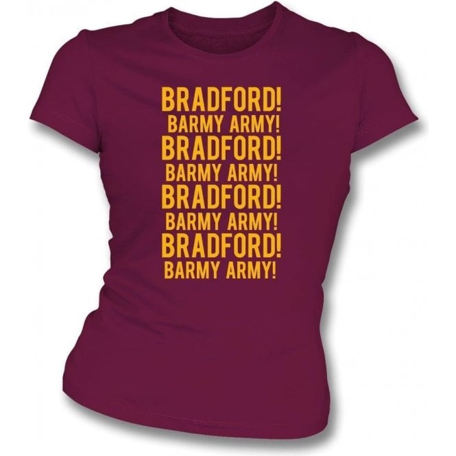 Bradford Barmy Army Womens Slim Fit T-Shirt