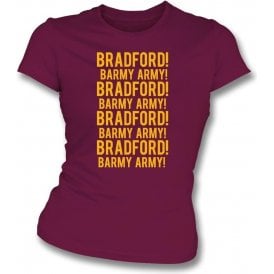 Bradford Barmy Army Womens Slim Fit T-Shirt