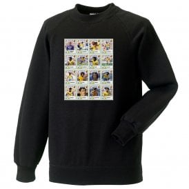 Brazil 1982 World Cup Stickers Kids Sweatshirt