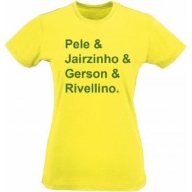 Brazil World Cup 1970 Womens Slim Fit T-Shirt