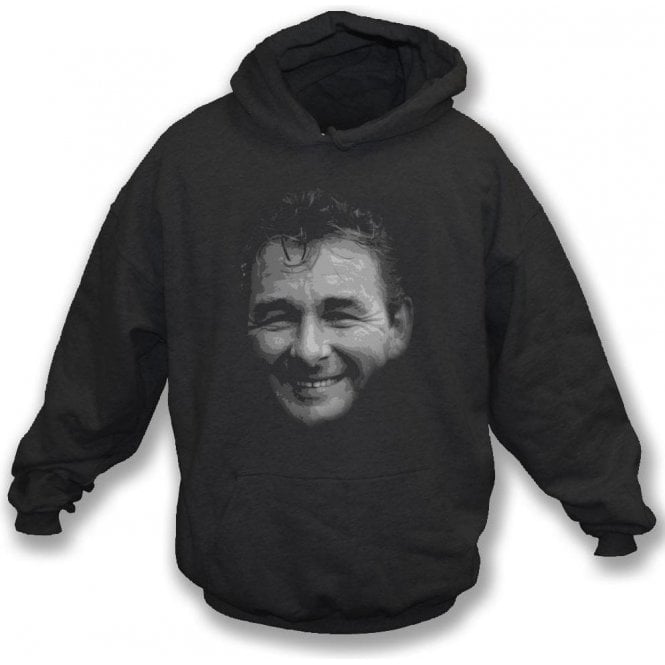 Brian Clough Large Face (Derby County) Kids Hooded Sweatshirt