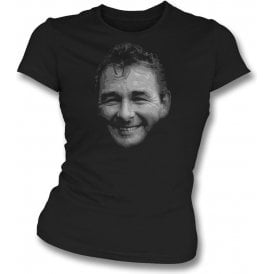 Brian Clough Large Face (Derby County) Womens Slim Fit T-Shirt