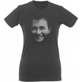 Brian Clough Large Face Womens Slim Fit T-Shirt