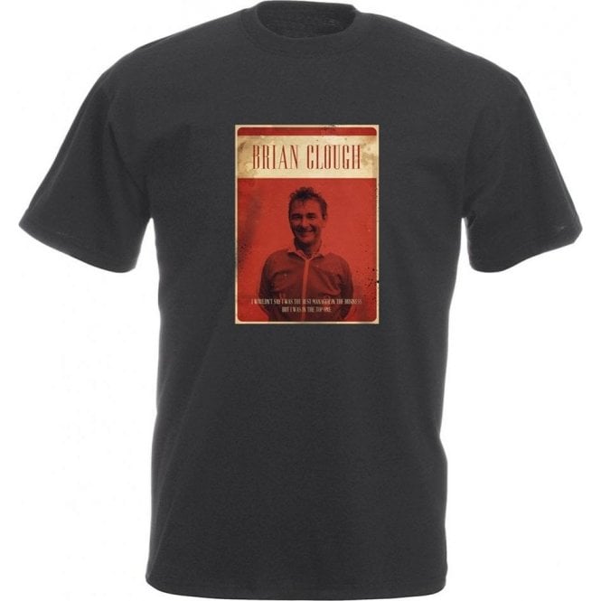 Brian Clough Vintage Poster Vintage Wash T-Shirt