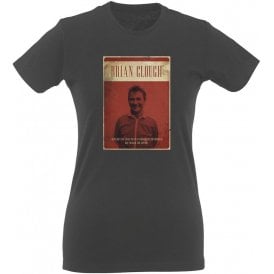 Brian Clough Vintage Poster Vintage Wash Womens Slim Fit T-Shirt