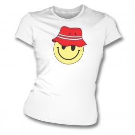 Bristol City Bucket Hat Smiley Womens Slim Fit T-Shirt