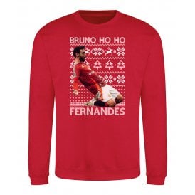 Bruno Ho Ho Fernandes (Manchester United Influenced) Kids Christmas Jumper