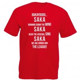 Bukayo Saka (Arsenal Influenced) Chant T-Shirt