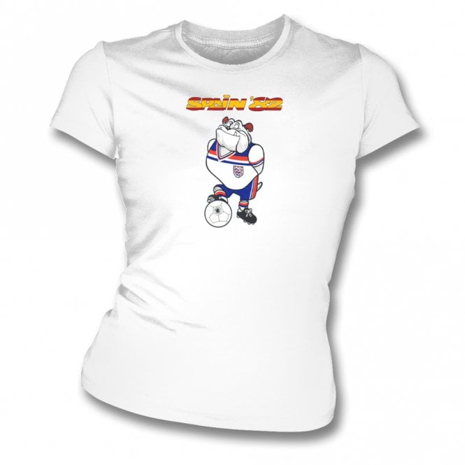 Bulldog Bobby (Spain '82 - England Influenced) Organic Womens Slim Fit T-Shirt