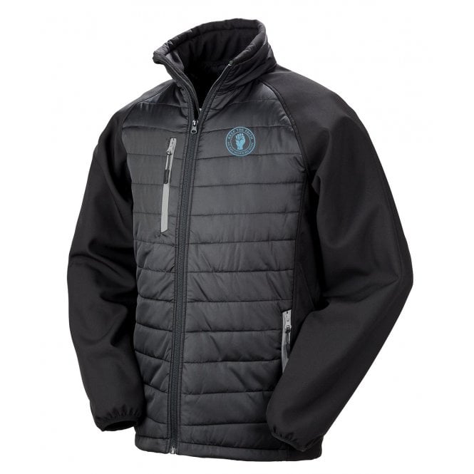 Burnley Influenced Keep The Faith Embroidered Away Days Padded Softshell Jacket