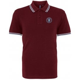 Burnley Influenced Keep The Faith Embroidered Terrace Polo Shirt