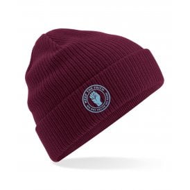 Burnley Influenced Keep The Faith Logo Embroidered Terrace Organic Cotton Beanie