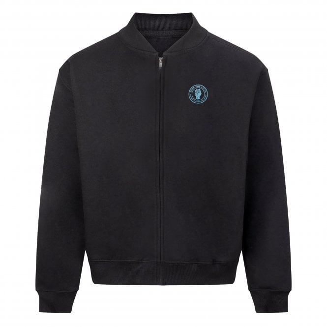 Burnley Keep The Faith Heavyweight Embroidered Bomber Sweatshirt