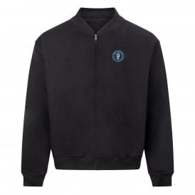Burnley Keep The Faith Heavyweight Embroidered Bomber Sweatshirt