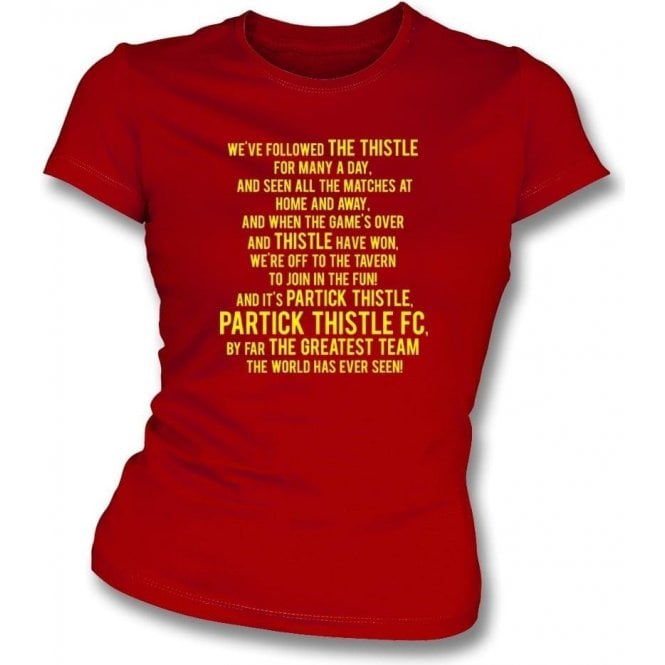 By Far The Greatest Team (Partick Thistle) Womens Slim Fit T-Shirt