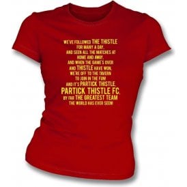 By Far The Greatest Team (Partick Thistle) Womens Slim Fit T-Shirt