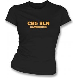 CB5 8LN Cambridge Womens Slim Fit T-Shirt (Cambridge United)
