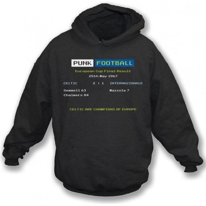 Celtic 1967 Ceefax Kids Hooded Sweatshirt
