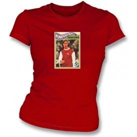 Charlie George 1971 (Arsenal) Women's Slimfit Red T-Shirt