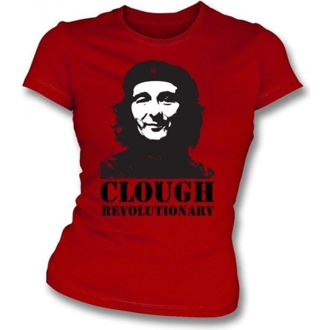 Che Clough Red Womens Slim Fit T-Shirt