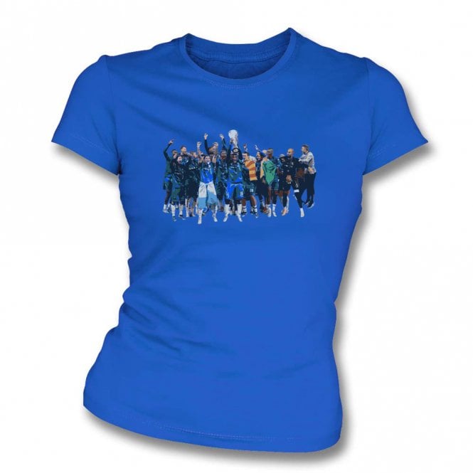 Chelsea Europa Conference League 2025 Art Print Organic Womens Slim Fit T-Shirt