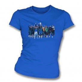 Chelsea Europa Conference League 2025 Art Print Organic Womens Slim Fit T-Shirt