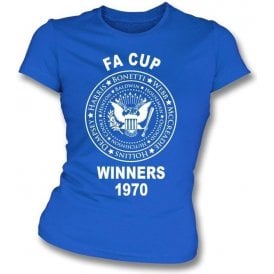 Chelsea FA Cup Winners 1970 Girl's Slim-Fit T-shirt