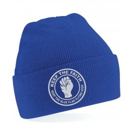 Chelsea Influenced Keep The Faith Logo Embroidered Terrace Kids Beanie