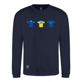 Chelsea Retro Football Kits (True Colours Collab) Organic Sweatshirt
