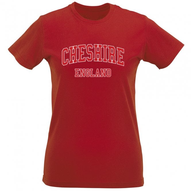 Cheshire (Crewe Influenced) Womens Slim Fit T-Shirt