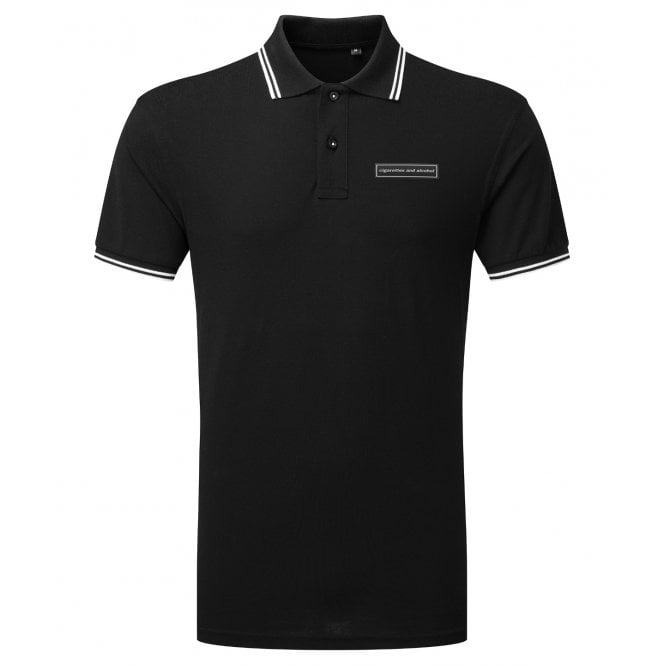 Cigarettes & Alcohol (Oasis Influenced) Embroidered Left Breast Logo Polo Shirt