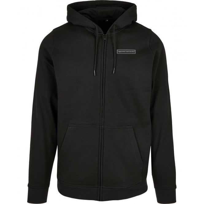 Cigarettes & Alcohol (Oasis Influenced) Embroidered Left Breast Logo Zip Hooded Sweatshirt