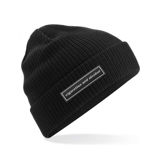 Cigarettes & Alcohol (Oasis Influenced) Embroidered Organic Cotton Beanie