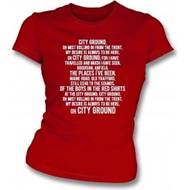 City Ground (Nottingham Forest) Womens Slim Fit T-Shirt