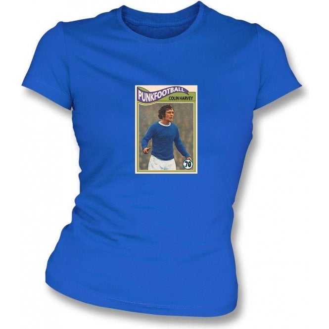Colin Harvey 1970 (Everton) Royal Blue Women's Slimfit T-Shirt