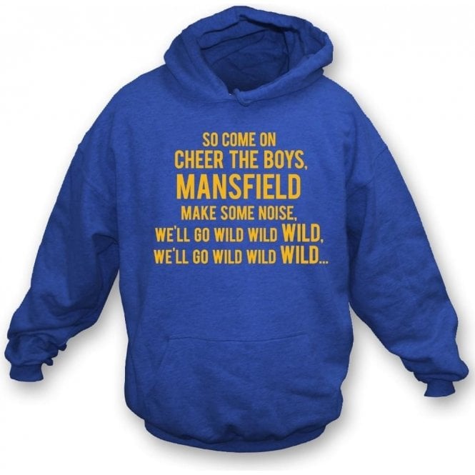 Come On Cheer The Boys (Mansfield Town) Kids Hooded Sweatshirt