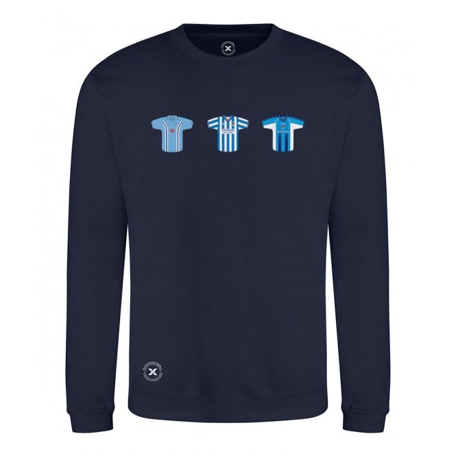 Coventry City Retro Football Kits (True Colours Collab) Organic Sweatshirt