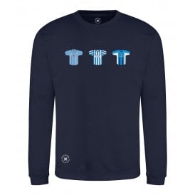 Coventry City Retro Football Kits (True Colours Collab) Organic Sweatshirt