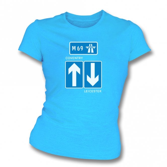 Coventry M69 Road Sign Organic Womens Slim Fit T-Shirt