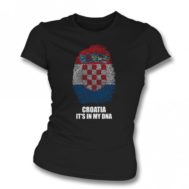 Croatia - It's In My DNA Womens Slim Fit T-Shirt