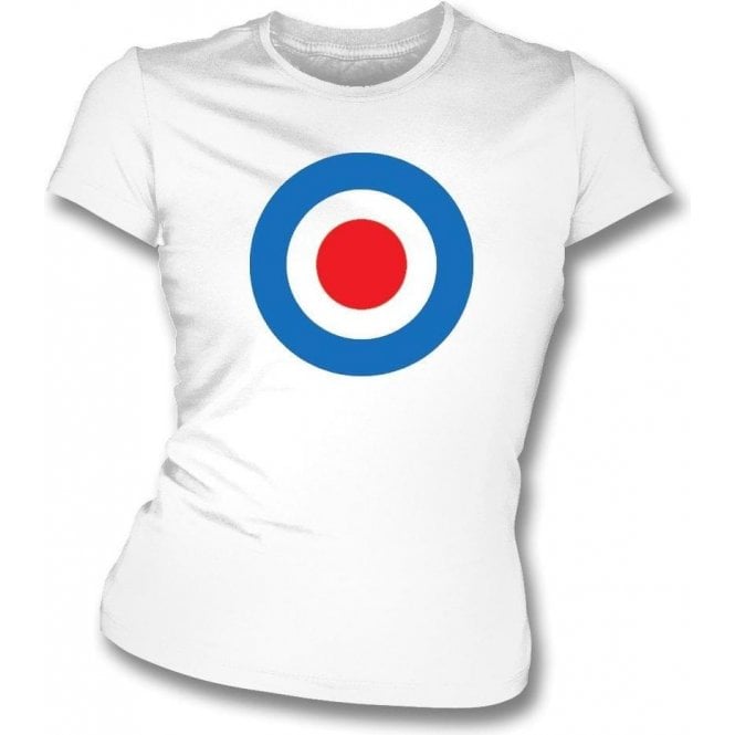 Crystal Palace Classic Mod Target Womens Slim Fit T-Shirt