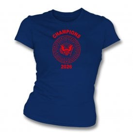 Crystal Palace Conference League Champions 2026 (Ramones Style) Organic Womens Slim Fit T-Shirt
