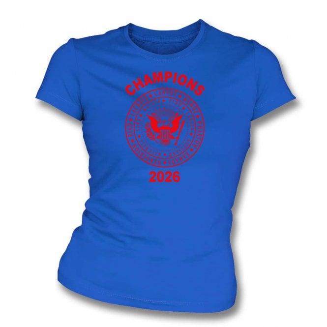 Crystal Palace Conference League Champions 2026 (Ramones Style) Womens Slim Fit T-Shirt