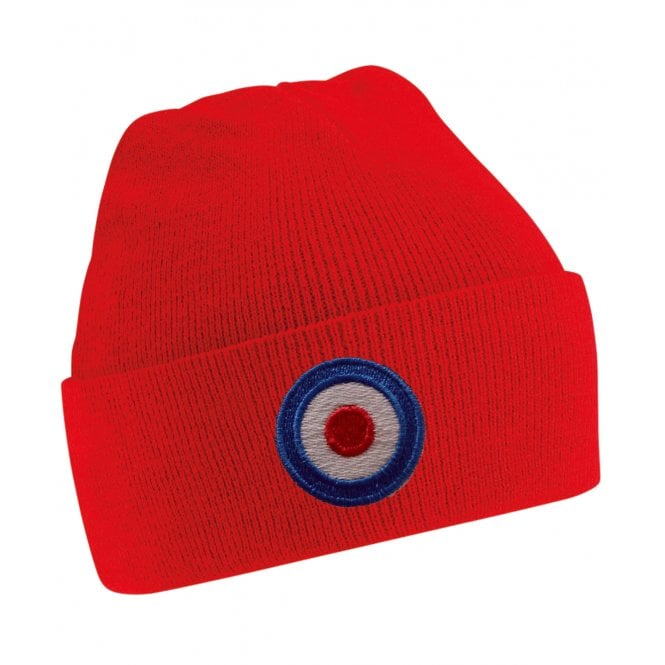 Crystal Palace Influenced Mod Target Embroidered Terrace Kids Organic Cotton Beanie